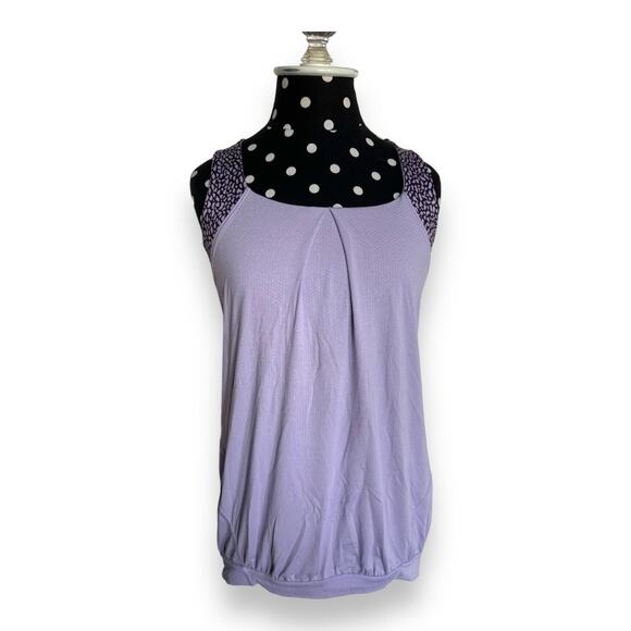 lululemon Womens Tank Sz 6 Nouveau Limits Lilac Miss Mosaic Deep‎ Zinfandel - Picture 9 of 16